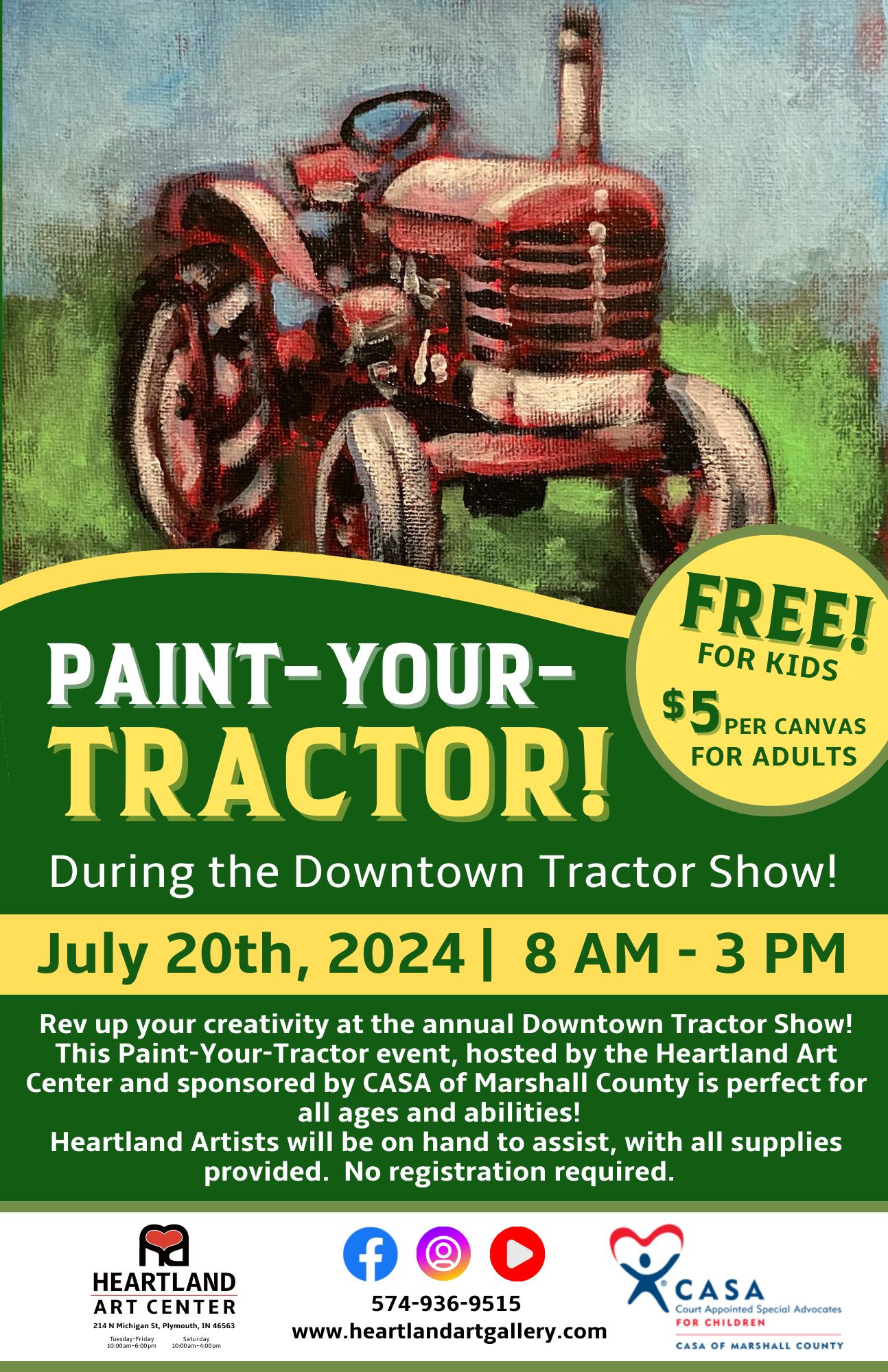 Heartland Art Center: Paint your tractor! - Constellation of 